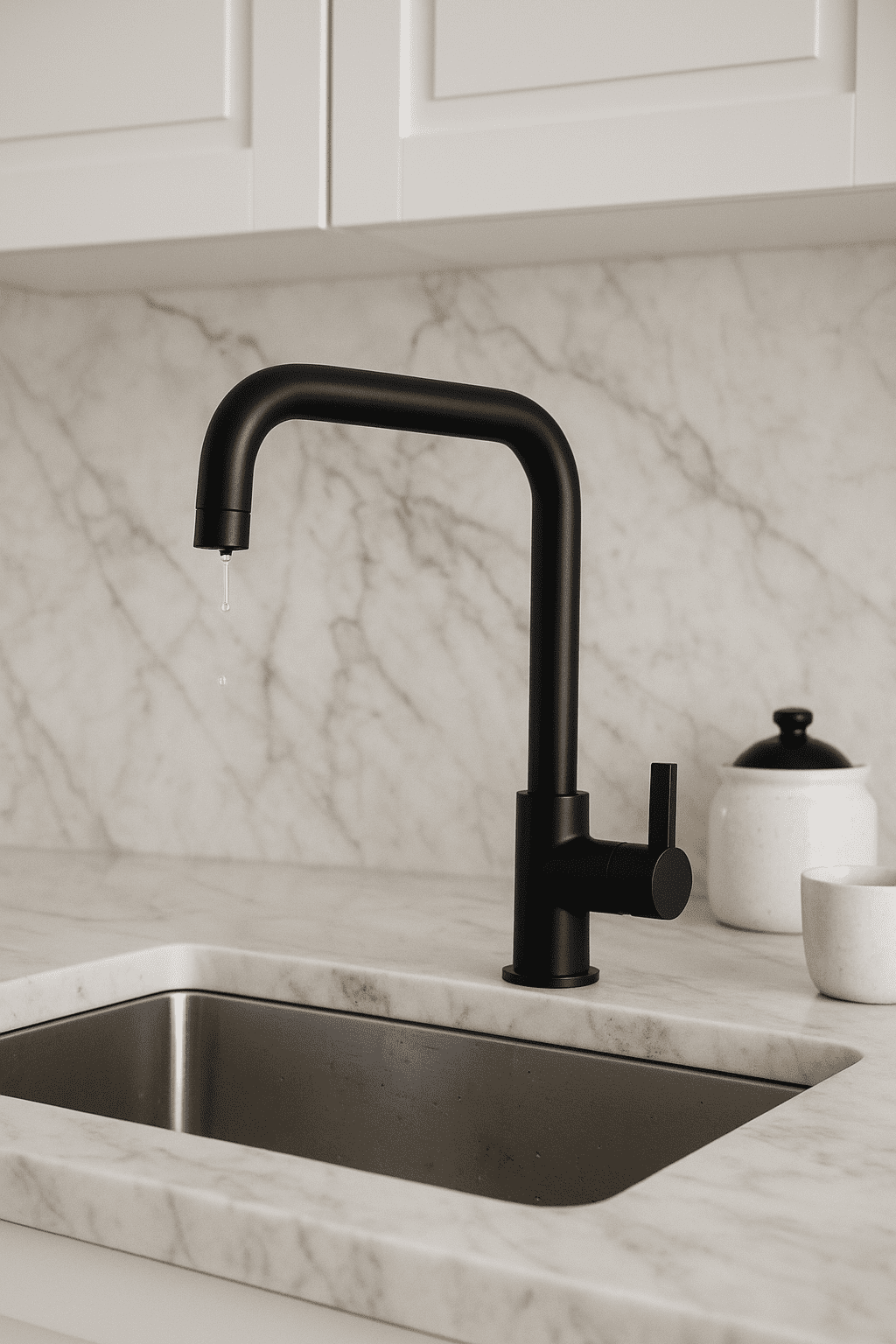 montaż kuchni montaż kuchni IKEA montaż kuchni IKEA warszawa czarny kran w kamiennym blacie